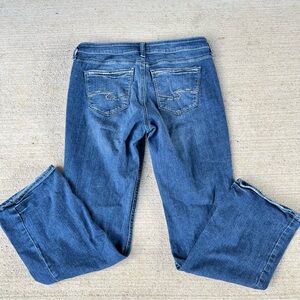 Women’s Silver “Suki Slim Boot” Jeans Size 30